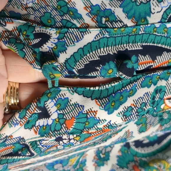 UMGEE* boho western hippy chic lined shorts jumpsuit asymmetric bell sleeve - Picture 11 of 17